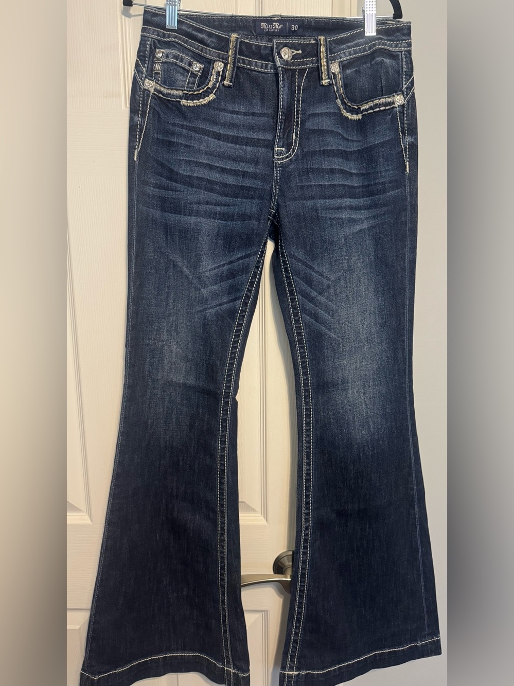 Miss Me Dark Blue Flare Jeans